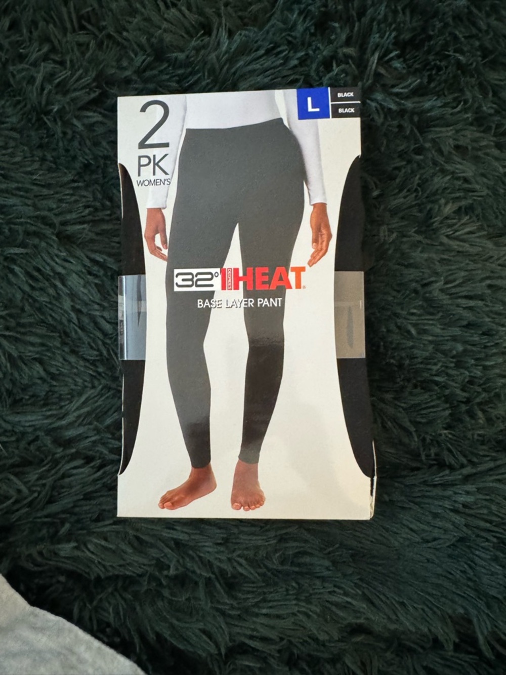 32° Heat Women's Base Layer Pant - Black (2 Pack)